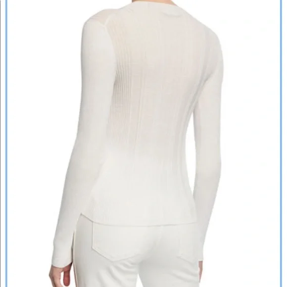 VINCE variegated rib knit long sleeve top NWT - Picture 14 of 14